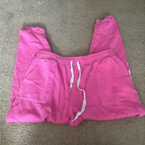 Pink sweatpants